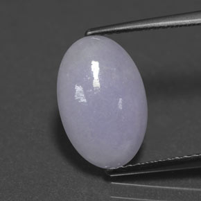 Jadéite Lavande naturelle Coupe ovale, 3.51 ct, Opaque