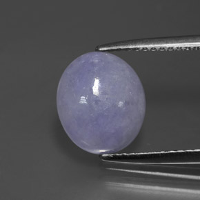 Jadéite Lavande naturelle Coupe ovale, 3.19 ct, Opaque