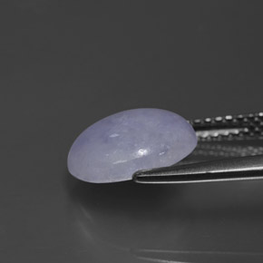 Jadéite Lavande naturelle Coupe ovale, 3.19 ct, Opaque