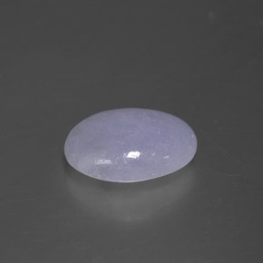 Jadéite bleue naturelle coupe ovale, 2,07 ct, opaque