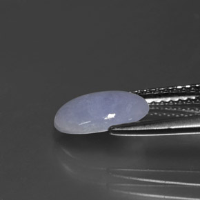 Jadéite Lavande naturelle Coupe ovale, 1.35 ct, Opaque