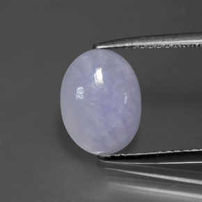 Jadéite Lavande naturelle Coupe ovale, 2.25 ct, Opaque