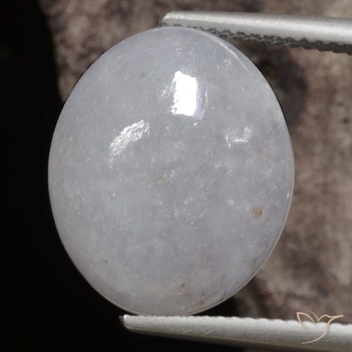 11.71ct Naturel Gris moyen Jadéite, ovale, Translucide