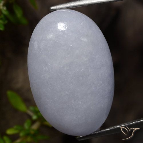 11.54ct Naturel Gris Jadéite, ovale, Opaque