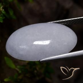 Jadéite Gris naturelle ovale, 11.54 ct, Opaque