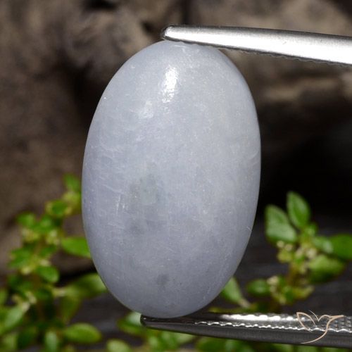 12.71ct Naturel Gris léger Jadéite, ovale, Opaque