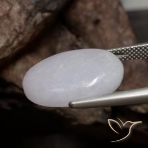 Jadéite Gris moyen naturelle ovale, 12.78 ct, Opaque
