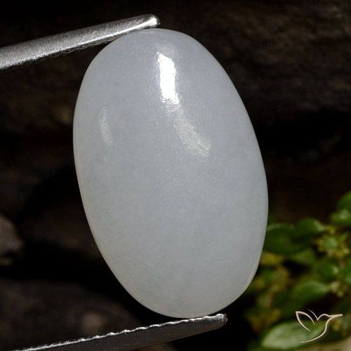 7.83ct Naturel Gris moyen Jadéite, ovale, Translucide