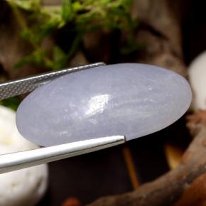 Jadéite Violet clair naturelle Coupe ovale, 28.17 ct, Translucide