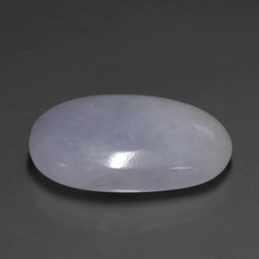 Jadéite Lavande naturelle Coupe ovale, 22.23 ct, Translucide