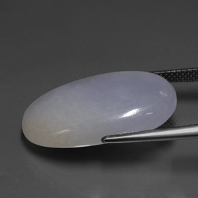 Jadéite Lavande naturelle Coupe ovale, 22.23 ct, Translucide