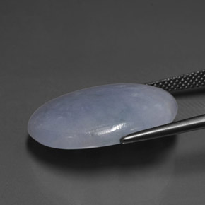 Jadéite Lavande naturelle Coupe ovale, 19.74 ct, Translucide