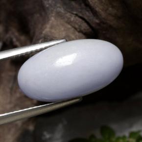 Jadéite violet naturelle coupe ovale, 12,42 ct, translucide