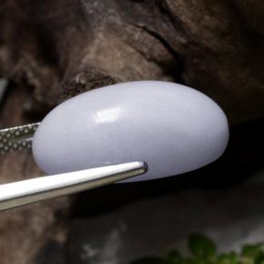Jadéite violet naturelle coupe ovale, 12,42 ct, translucide