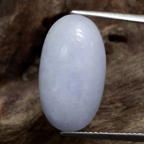Jadéite Violet clair naturelle Coupe ovale, 10.94 ct, Opaque