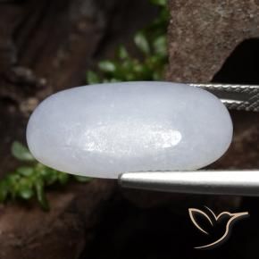 Jadéite Violet clair naturelle ovale, 12.61 ct, Translucide