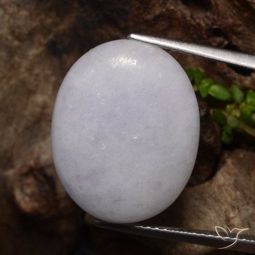 13.14ct Naturel Gris Jadéite, ovale, Translucide