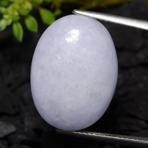 Jadéite violet naturelle coupe ovale, 16,31 ct, translucide