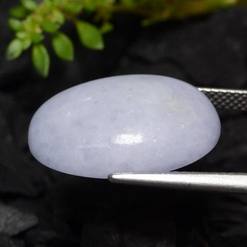 Jadéite violet naturelle coupe ovale, 16,31 ct, translucide