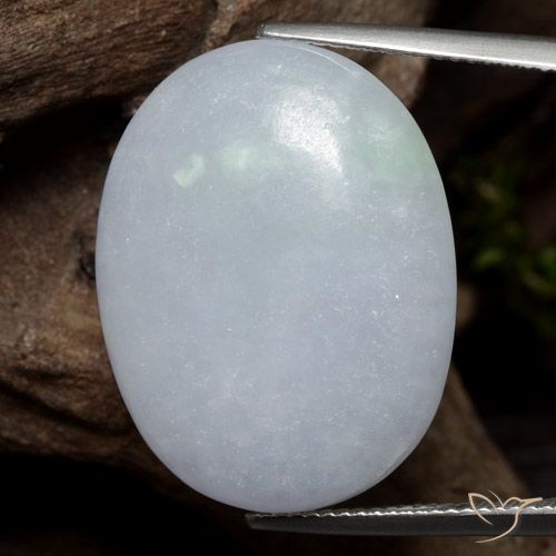 30.21ct Naturel Gris léger Jadéite, ovale, Translucide