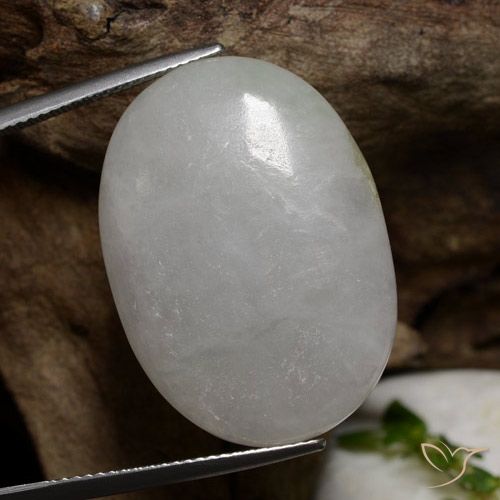 38.19ct Naturel Gris moyen Jadéite, ovale, Translucide