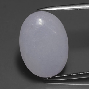 Jadéite Lavande naturelle Coupe ovale, 7.81 ct, Translucide