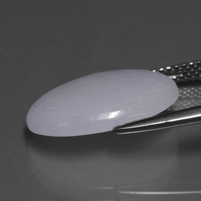 Jadéite Lavande naturelle Coupe ovale, 7.81 ct, Translucide