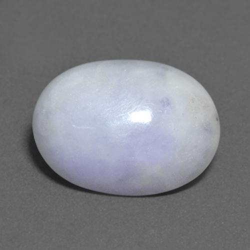 Jadéite Violet clair naturelle Coupe ovale, 12.38 ct, Opaque