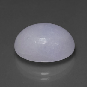 Jadéite bleue naturelle coupe ovale, 11,64 ct, translucide