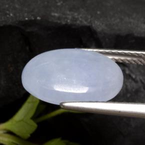 Jadéite Violet clair naturelle Coupe ovale, 5.51 ct, Translucide
