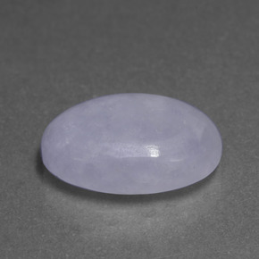 Jadéite bleue naturelle coupe ovale, 7,84 ct, translucide