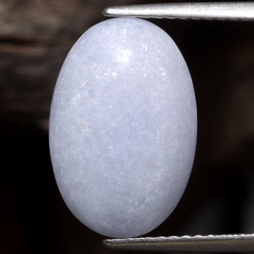 Jadéite violet naturelle coupe ovale, 7,19 ct, opaque