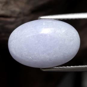 Jadéite violet naturelle coupe ovale, 7,19 ct, opaque