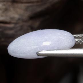 Jadéite violet naturelle coupe ovale, 7,19 ct, opaque