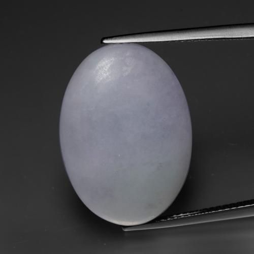Jadéite violet naturelle coupe ovale, 20,43 ct, opaque
