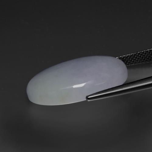 Jadéite violet naturelle coupe ovale, 20,43 ct, opaque