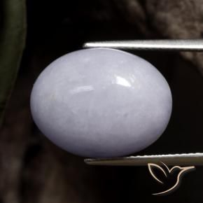 Jadéite Violet clair naturelle ovale, 16.12 ct, Opaque