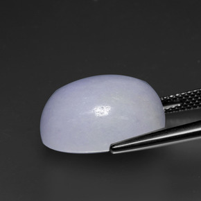 Jadéite Lavande naturelle ovale, 21.40 ct, Opaque