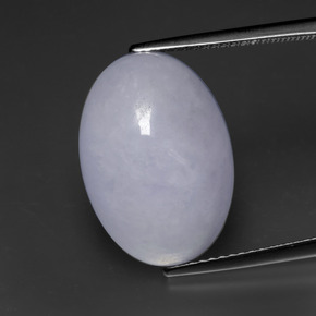Jadéite Lavande naturelle ovale, 13.55 ct, Opaque