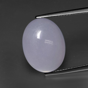 Jadéite Lavande naturelle ovale, 15.81 ct, Opaque