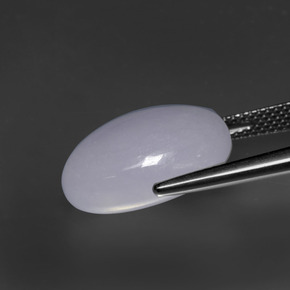 Jadéite Lavande naturelle ovale, 15.81 ct, Opaque