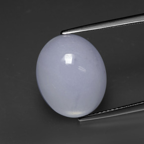 Jadéite Lavande naturelle ovale, 14.60 ct, Opaque