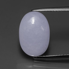 Jadéite Lavande naturelle Coupe ovale, 4.50 ct, Translucide