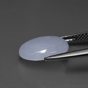 Jadéite Lavande naturelle Coupe ovale, 3.97 ct, Translucide