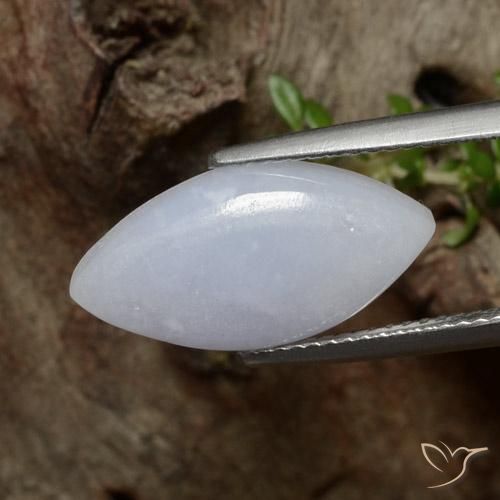 Jadéite Gris léger naturelle Marquise, 5.79 ct, Translucide