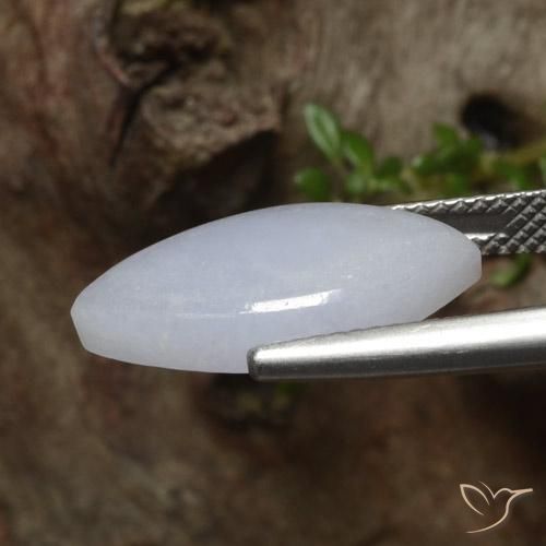 Jadéite Gris léger naturelle Marquise, 5.79 ct, Translucide