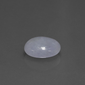 Jadéite bleue naturelle coupe ovale, 2,00 ct, translucide