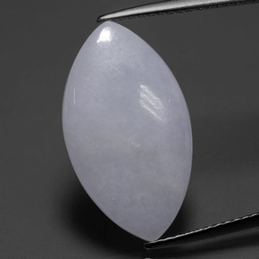 Jadéite vert naturelle marquise, 6,33 ct, translucide