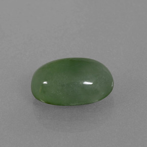 Jadéite vert naturelle coupe ovale, 2,73 ct, translucide