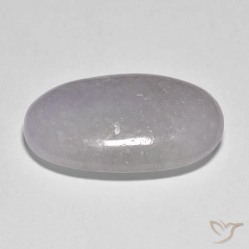 Jadéite Violet clair naturelle ovale, 17.68 ct, Translucide